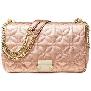 Michael Kors Sloan Metallic Shoulder Bag New